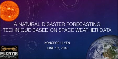 コンポップ・ユーイェン：宇宙天気データに基づく自然災害の予測手法