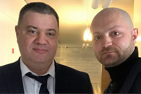 ウクライナ特務機関の元職員Vasyl Prozorov氏とコムソモルカ特派員Alexander Kotz氏