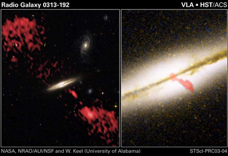 Radio Galaxy 0313-192, VLA▪HST/ACS
