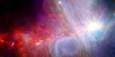 電気宇宙では、星と惑星は、蛇行する宇宙の稲妻に沿って分子雲の中で同時に形成される
