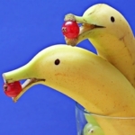 鳥を模したバナナ