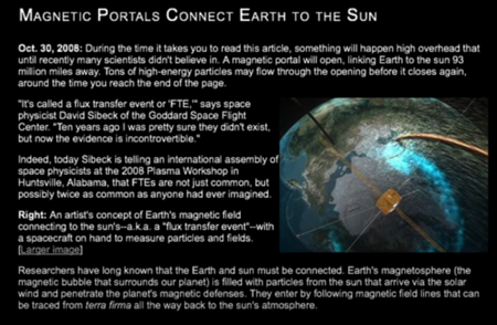 地球と太陽を結ぶ磁気の扉