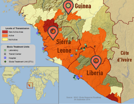 メタビオタは３つの米国バイオラボが位置するエボラ危機の震源地で、国防総省のプロジェクトに取り組んだ。