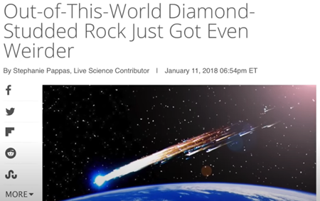 この世のものとは思えないダイヤモンドをちりばめた岩石が、さらに奇妙になった