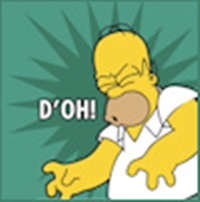 d'ohどっ！◆米国の人気アニメ「The Simpsons!」でよく使われていたことから一般化した表現
