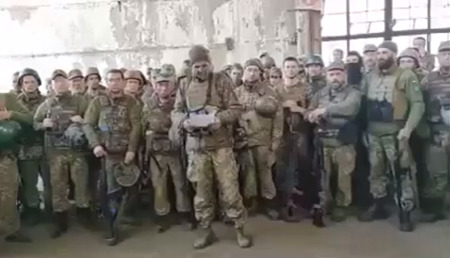 ウクライナ国防軍第115旅団のビデオメッセージ