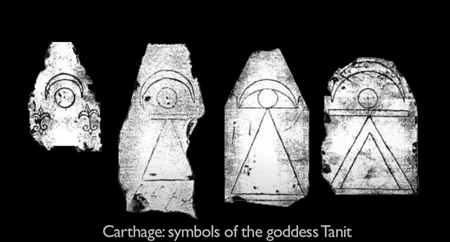 カルタゴ : 女神タニトのシンボル