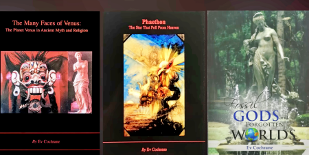 Ev Cochran, Martian Metamorphoses (1997), The Many Faces of Venus (2001), Starf*cker (2006), On Fossil Gods and Forgotten Worlds (2010), Phaethon (2017), and, The Case of the Turquoise Sun (2024).