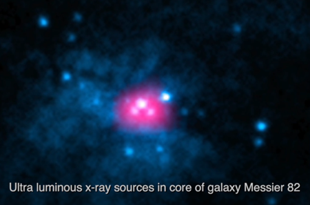 銀河系メシエ82の中心部にある超高輝度X線源