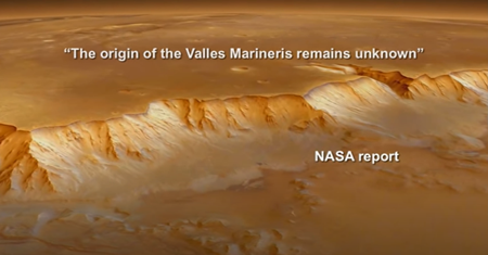 「マリネリス峡谷の起源は未だ不明」NASAレポート