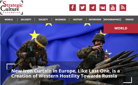 欧州の新たな鉄のカーテンは、前回の鉄のカーテンのように、西側の対ロシア敵視が作り出したものである