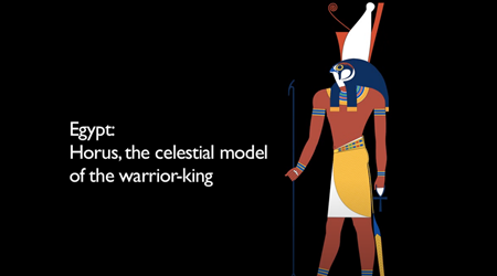 エジプト：戦士王の天空のモデル、ホルス