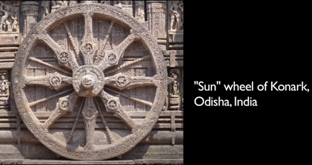 インド、オリッサ州コナーラクの”太陽”の輪