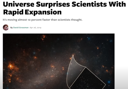 宇宙は急速に膨張し、科学者を驚かせる