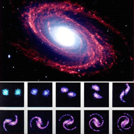 上に有るのが、 渦巻き銀河M81