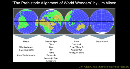 「先史時代の世界驚異の整列」ジム・アリソン