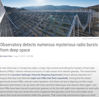 深宇宙からの謎の電波バーストを多数検出