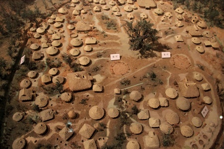 江寨の模型、仰韶の集落