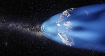 やってくる彗星の場合、本体は地球に対して帯電している