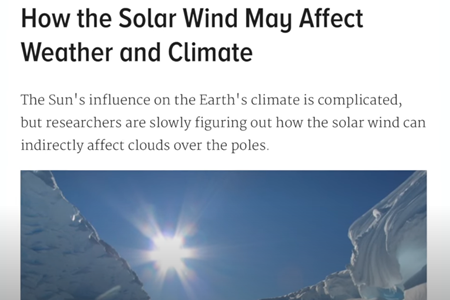 太陽風が天候や気候にどのように影響するか