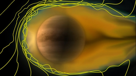 金星の涙形の電離層