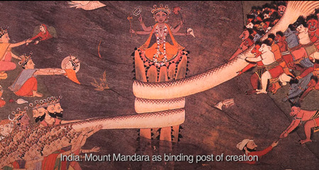 インド：創造の結合柱としてのマンダラ山