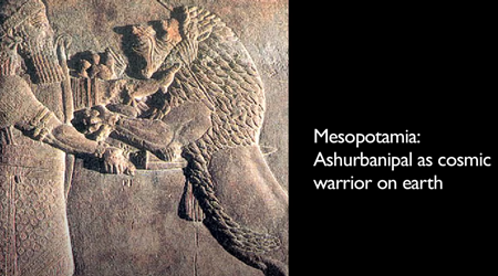 メソポタミア：地上の宇宙の戦士としてのアッシュールバニパル