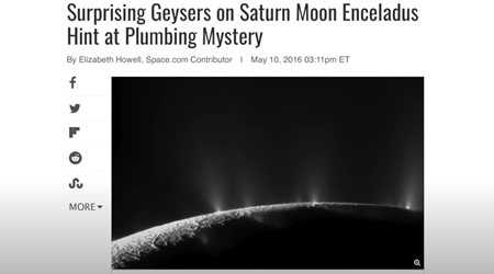 土星の衛星エンケラドスの意外な間欠泉は精査する謎を示唆している