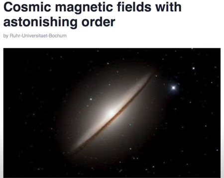 驚異的な秩序を持つ宇宙磁場