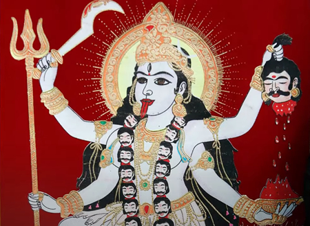 ヒンドゥー教の女神"カリ"（ネパール・カトマンズ）