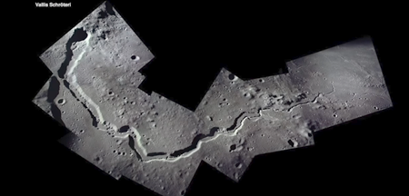 シュローターズバレーと呼ばれる最も目立つ月のリル