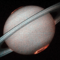 土星の南極に”暖かい極渦”を発見した