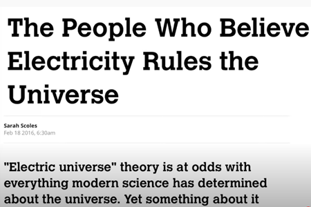 電気が宇宙を支配していると信じている人たち