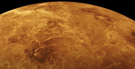 金星の表面、広大な糸状の傷跡のネットワーク