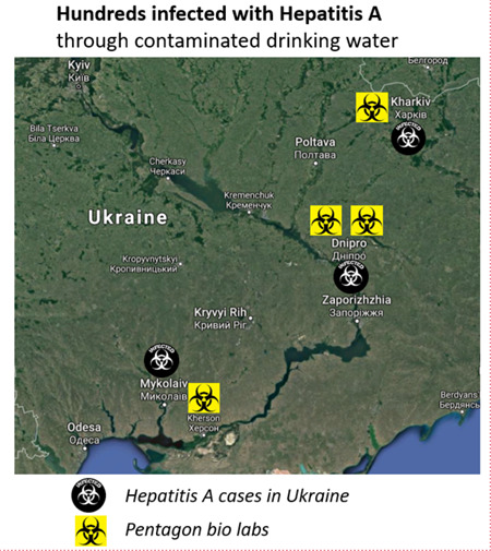 汚染された飲料水により数百人がＡ型肝炎に感染