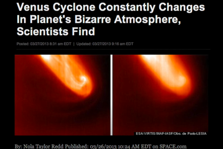 金星のサイクロンが惑星の奇妙な大気の中で常に変化していることを科学者が発見