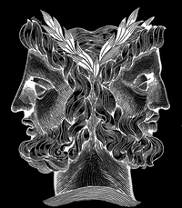ローマ：原始神ヤヌス、日周リズムの双子の顔