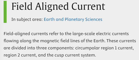 Field Aligned Current