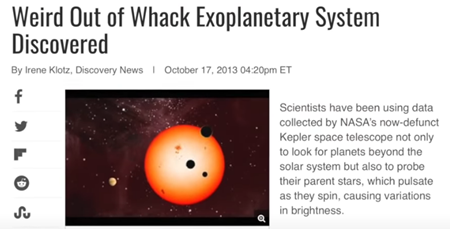 奇妙な常軌を逸した太陽系外惑星系が発見される