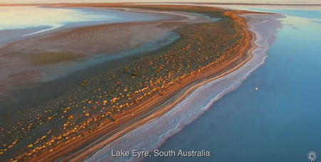 南オーストラリア州のエア湖