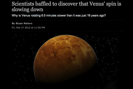 金星の自転が遅くなっていることを発見した科学者たちは困惑した。