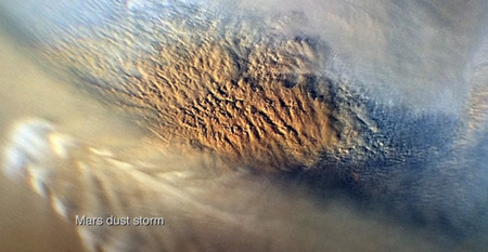 火星の砂塵嵐