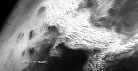 火星の砂塵嵐