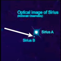 シリウスの可視光画像