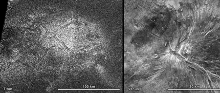タイタンの表面の画像