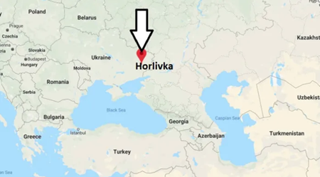 ホルリウフカ（ゴルロフカ）地図