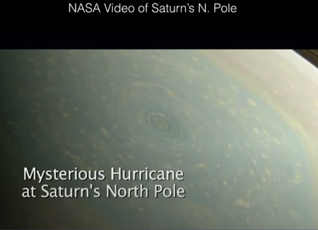 ビデオ 土星北極の謎のハリケーン