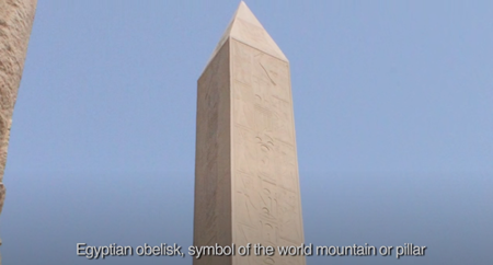 世界山や柱の象徴であるエジプトのオベリスク