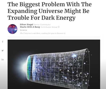  膨張する宇宙の最大の問題は、暗黒エネルギーに問題があるのかもしれない