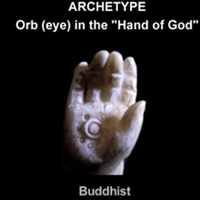 ARCHETYPE: Orb (eye) in the "Hand of God"
Buddhist